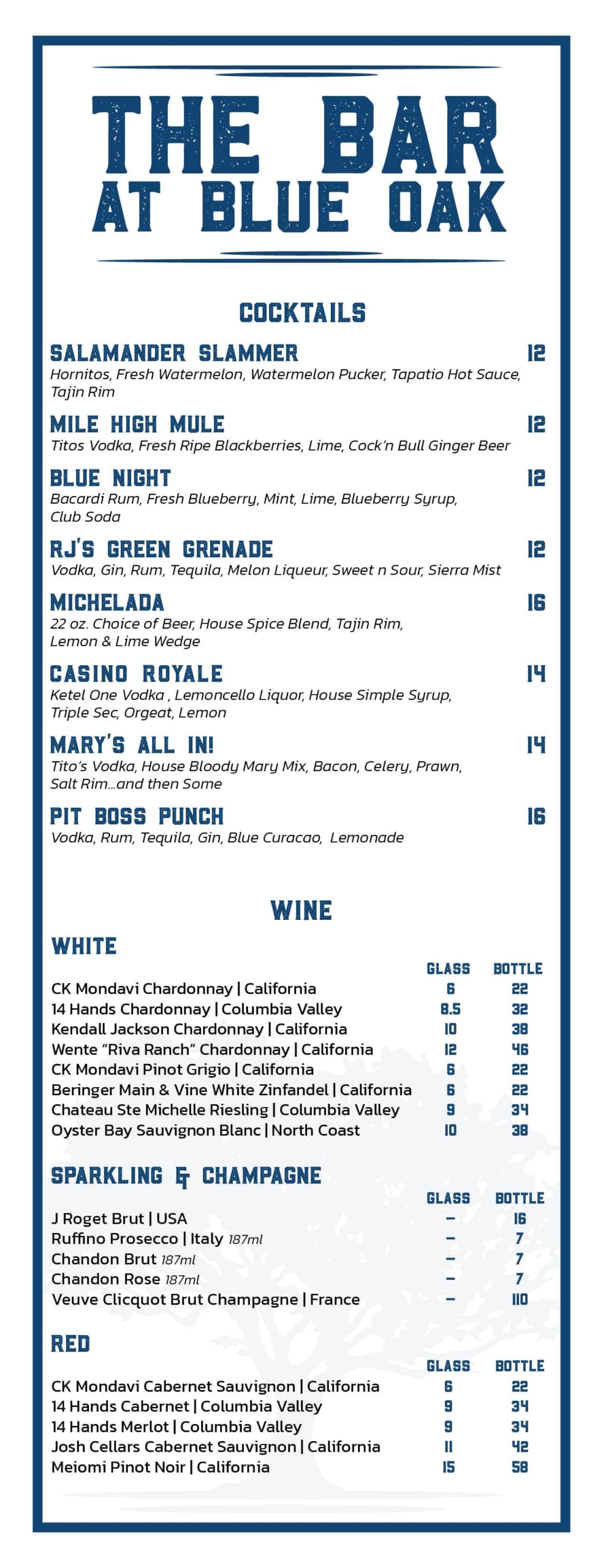 Blue Oak Grille Table Mountain Casino Slots, Table Games